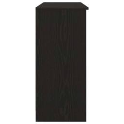 Berkfield Home Sideboard with Drawer Black Oak 101x35x76 cm Engineered Wood - Size: 101 x 35 x 76 cm - thumbnail 7