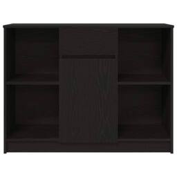 Berkfield Home Sideboard with Drawer Black Oak 101x35x76 cm Engineered Wood - Size: 101 x 35 x 76 cm - thumbnail 6