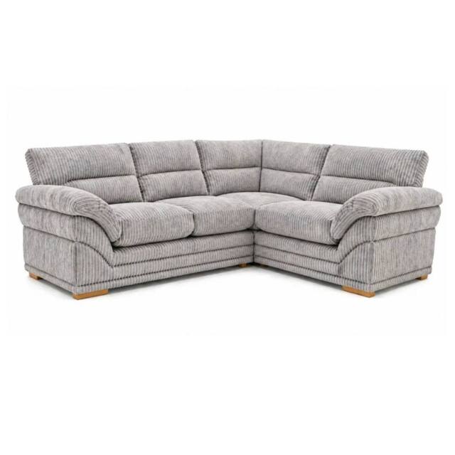 Bliss Furniture Amalfi Claude Left Hand 2 Piece Corner Sofa in Silver - Size: 4 Pack - image 1
