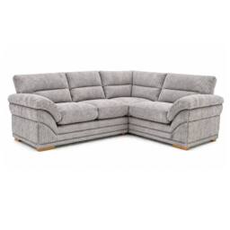 Bliss Furniture Amalfi Claude Left Hand 2 Piece Corner Sofa in Silver - Size: 4 Pack
