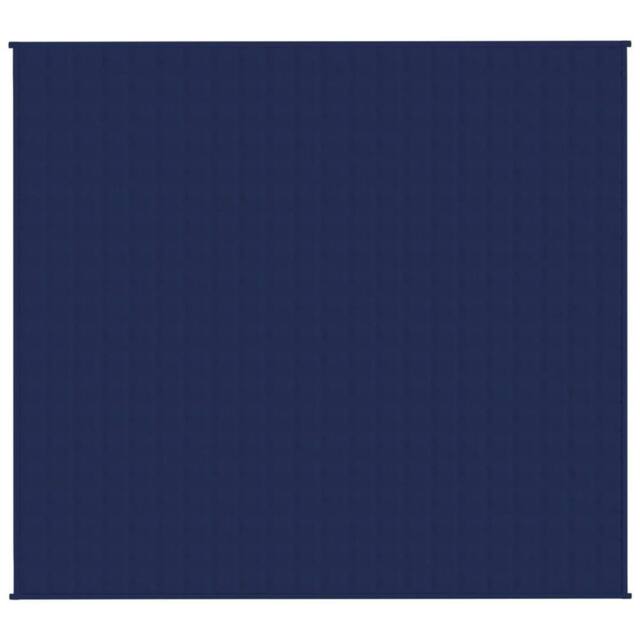 Berkfield Home Weighted Blanket Blue 200x230 cm 9 kg Fabric in Navy - image 1
