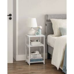 Kelvenix Sofa Side Table, 3-Tier End Table white - Size: 0.6m2 - thumbnail 5
