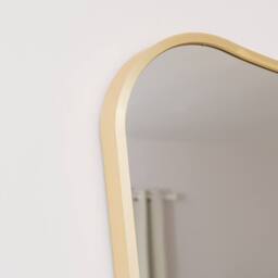 Melody Maison Gold Asymmetrical Metal Framed Wall Mirror - 54cm X 80cm - Size: 54 cm X 80 cm - thumbnail 5