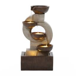 Charles Bentley Nile Cascading Water Feature - Mains Powered in Bronze - thumbnail 6