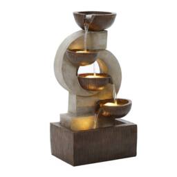Charles Bentley Nile Cascading Water Feature - Mains Powered in Bronze - thumbnail 5
