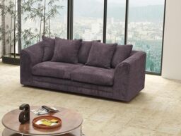 Snugg Furniture UK Limited Milo Jumbo Cord 3 Seater Sofa in Brown - thumbnail 2