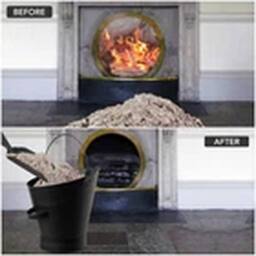 EONLION Black Metal Fireside Bucket Shovel Set for Coal Ash Logs - thumbnail 3