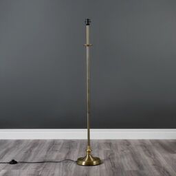 ValueLights Belmont Sconce Antique Brass Floor Lamp Base in Metallic Gold - thumbnail 2