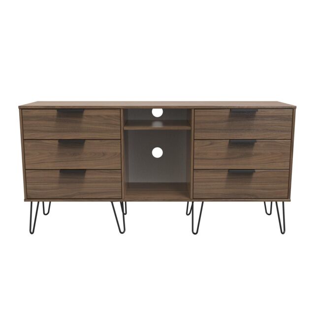 Ready Assembled 2 U Fuji 6 Drawer Sideboard (Ready Assembled) in Walnut - image 1