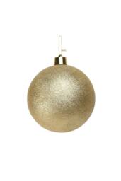 KDMD Gold Glitter Shatterproof Bauble x1 25cm - thumbnail 1