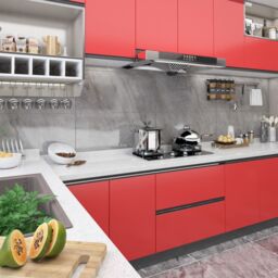 Berkfield Home Self-adhesive Furniture Film Red 500x90 cm PVC - thumbnail 1