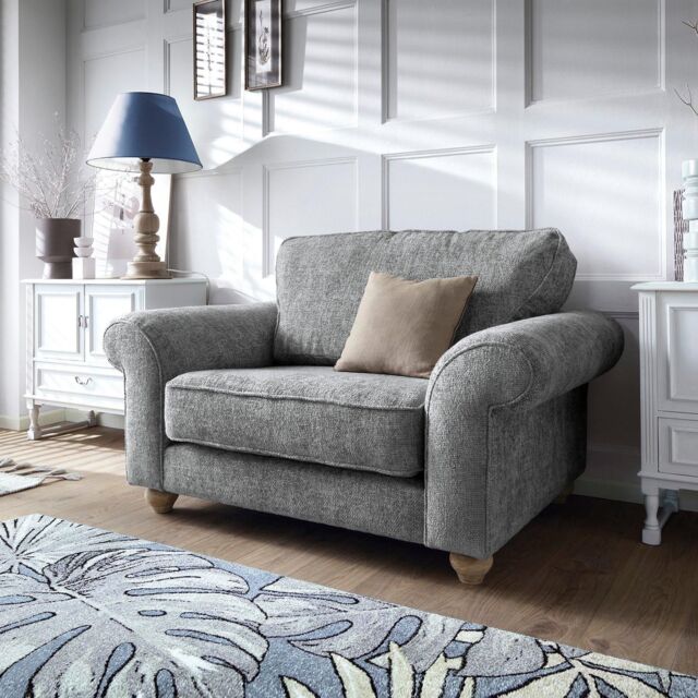 Abakus Direct Ingrid Collection Cuddle Chair in Steel Grey in Dark Grey - image 1