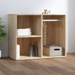 Berkfield Home Dressing Cabinet Sonoma Oak 80x40x65 cm Engineered Wood in Brown - Size: 80 x 40 x 65 cm - thumbnail 1