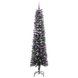 Berkfield Home Elegant Artificial Christmas Tree with 300 LEDs Green 58 x 58 x 210 cm - thumbnail 4