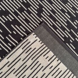 Allure Bath Fashions Pop Up Zero Twist Barcode Stripe Towels in Charcoal - thumbnail 4