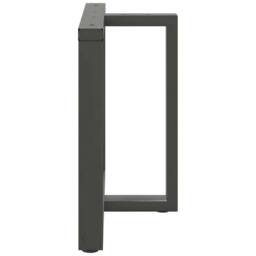 Berkfield Home Dining Table Legs T-Shaped¬†2 pcs Anthracite 100x35x(72-73) cm Steel in Dark Grey - thumbnail 4