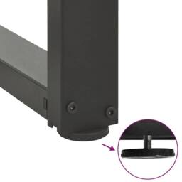 Berkfield Home Dining Table Legs T-Shaped¬†2 pcs Anthracite 100x35x(72-73) cm Steel in Dark Grey - thumbnail 9