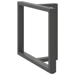 Berkfield Home Dining Table Legs T-Shaped¬†2 pcs Anthracite 100x35x(72-73) cm Steel in Dark Grey - thumbnail 3