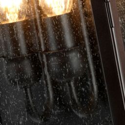 Netlighting Kendal 2 Light Outdoor Wall Lantern Light Old Bronze IP44 E14 in Brown - thumbnail 4
