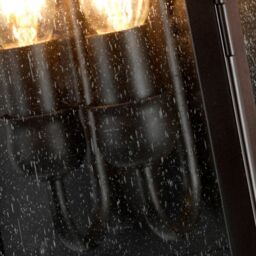 Netlighting Kendal 2 Light Outdoor Wall Lantern Light Old Bronze IP44 E14 in Brown - thumbnail 3