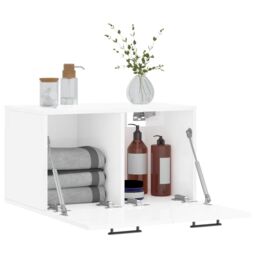 Berkfield Home Wall Cabinet High Gloss White 60x36.5x35 cm Engineered Wood - thumbnail 4