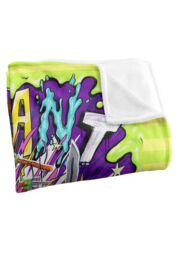Teenage Mutant Ninja Turtles : Mutant Mayhem Turtle Vs Baddies Silky Touch Super Soft Throw Blanket 152 X 127 cm in White - thumbnail 3