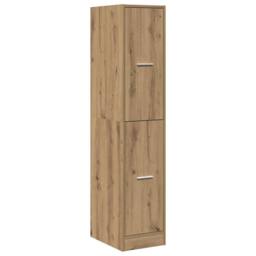 Berkfield Home Apothecary Cabinet Artisian Oak 30x41x144.5 cm Engineered Wood in Brown - thumbnail 1