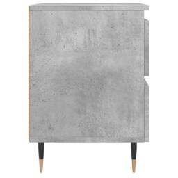 Berkfield Home Elegant Bedside Cabinet Concrete Grey 40x35x50 cm Engineered Wood - Size: 40 x 35 x 50 cm - thumbnail 7