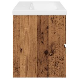 Berkfield Home Sink Cabinet with Built-in Basin Old Wood in Brown - thumbnail 7