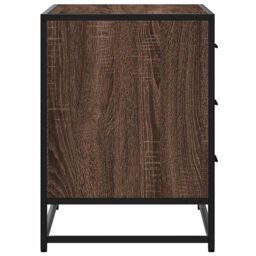 Berkfield Home Drawer Cabinet Brown Oak 70x41x56 cm Engineered Wood - Size: 70 x 41 x 56 cm - thumbnail 6