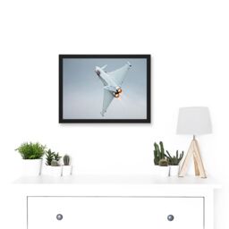 Artery8 Gronemann Military UK RAF Eurofighter Typhoon Photo Artwork Framed Wall Art Print A4 in Black - thumbnail 2