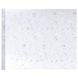 Berkfield Home Decorative Window Films 2 pcs Frosted Flowers Pattern PVC in Clear - thumbnail 4