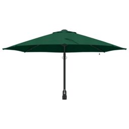 Berkfield Home Wall-mounted Garden Parasol with LEDs Green 248 cm - thumbnail 4