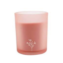 Sophia Lane Velvet Rose Floral Candle - 100g in Light Pink - thumbnail 3