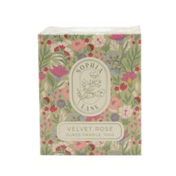 Sophia Lane Velvet Rose Floral Candle - 100g in Light Pink - thumbnail 8