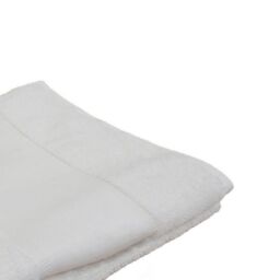 Towel City Printable Border Hand Towel in White - thumbnail 2