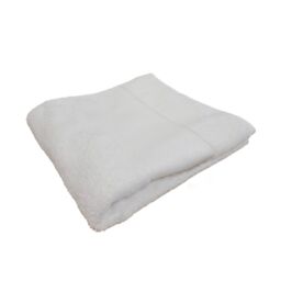 Towel City Printable Border Hand Towel in White - thumbnail 1