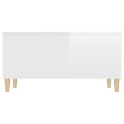Berkfield Home Coffee Table High Gloss White 90x44.5x45 cm Engineered Wood - thumbnail 7