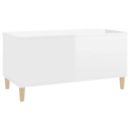 Berkfield Home Coffee Table High Gloss White 90x44.5x45 cm Engineered Wood - thumbnail 6
