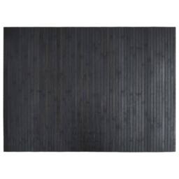Berkfield Home Rug Rectangular Grey 70x100 cm Bamboo in Dark Grey - Size: Medium - thumbnail 3