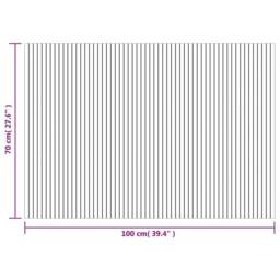 Berkfield Home Rug Rectangular Grey 70x100 cm Bamboo in Dark Grey - Size: Medium - thumbnail 8