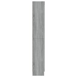 Berkfield Home Vitrine Cabinet Grey Sonoma 82.5x30.5x185.5 cm Engineered Wood - thumbnail 4