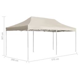 Berkfield Home Professional Folding Party Tent Aluminium 6x3 m Cream in Beige - thumbnail 8