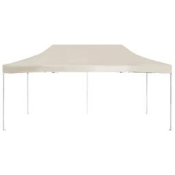 Berkfield Home Professional Folding Party Tent Aluminium 6x3 m Cream in Beige - thumbnail 1