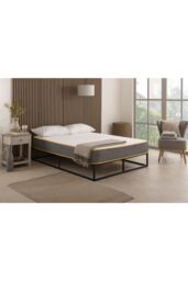 The Foam People The Saffron Comfort All Foam Mattress 8 Inch Deep Memory & Supportive Foam in Grey - Size: Small Double - thumbnail 1