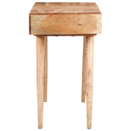 Berkfield Home Dressing Table with Mirror 112x45x76 cm Solid Acacia Wood in Brown - Size: 112 x 45 x 76 cm - thumbnail 4