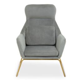 Orsina Stockholm Velvet Armchair in Stone - thumbnail 7
