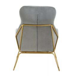 Orsina Stockholm Velvet Armchair in Stone - thumbnail 4