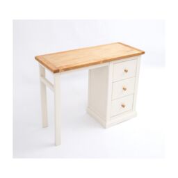 Cabinet Bits Castelli 3 Drawer Desk - Dressing Table Wood Knob in Off-White - thumbnail 3