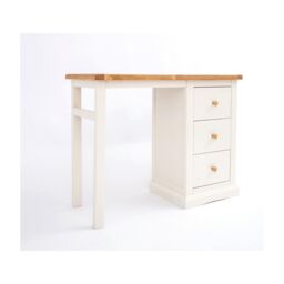 Cabinet Bits Castelli 3 Drawer Desk - Dressing Table Wood Knob in Off-White - thumbnail 2